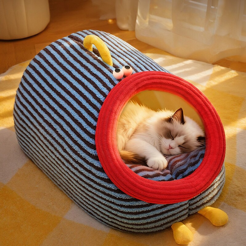 猫窝冬日加厚半封闭式猫