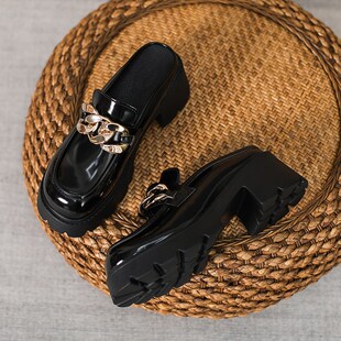 厚底粗跟高跟鞋h女2024年新款春夏季包头半拖鞋女外穿大码鞋41-43