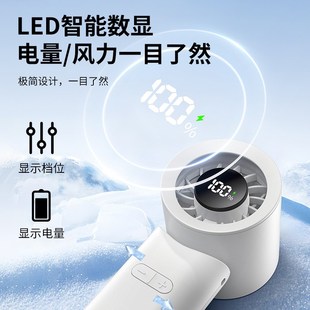 无极调速手持小风扇充电户外手持折叠便携式 2025新款 迷你电风扇