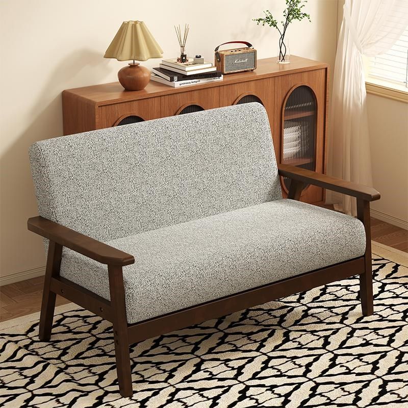 小户型客厅简易双人沙发经济型房间窄版两人位以休息区公寓小尺寸