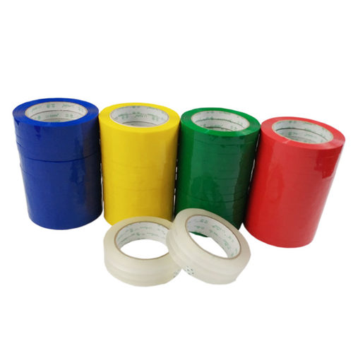 彩色胶带超市袋子扎口胶带红封口捆绑带蓝绿扎口机专用100m黄胶带