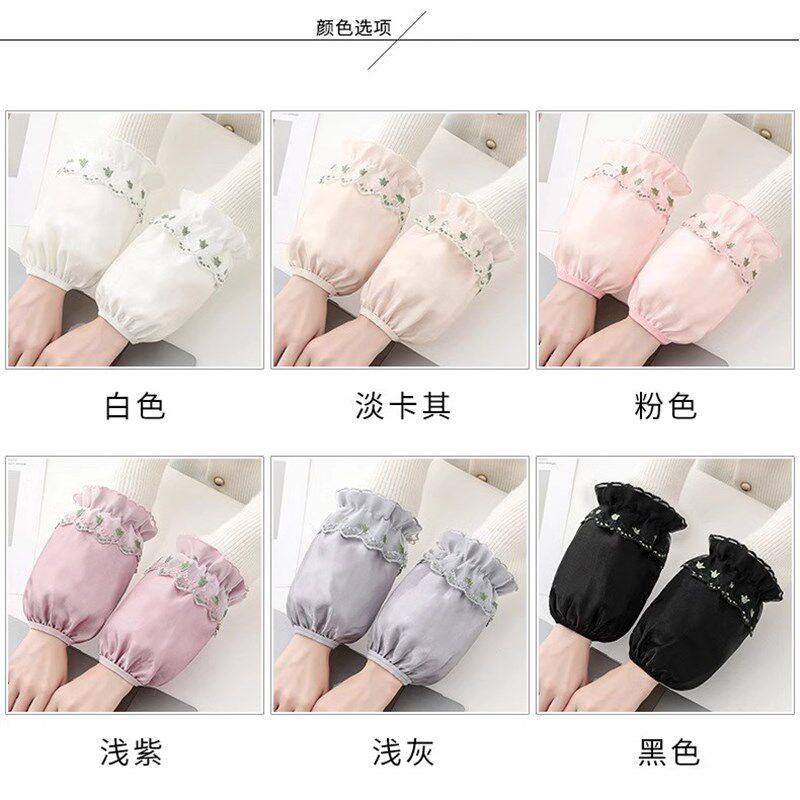 韩国羽绒服袖套女款工作短款防脏护袖秋冬款2024新款防水防油袖筒