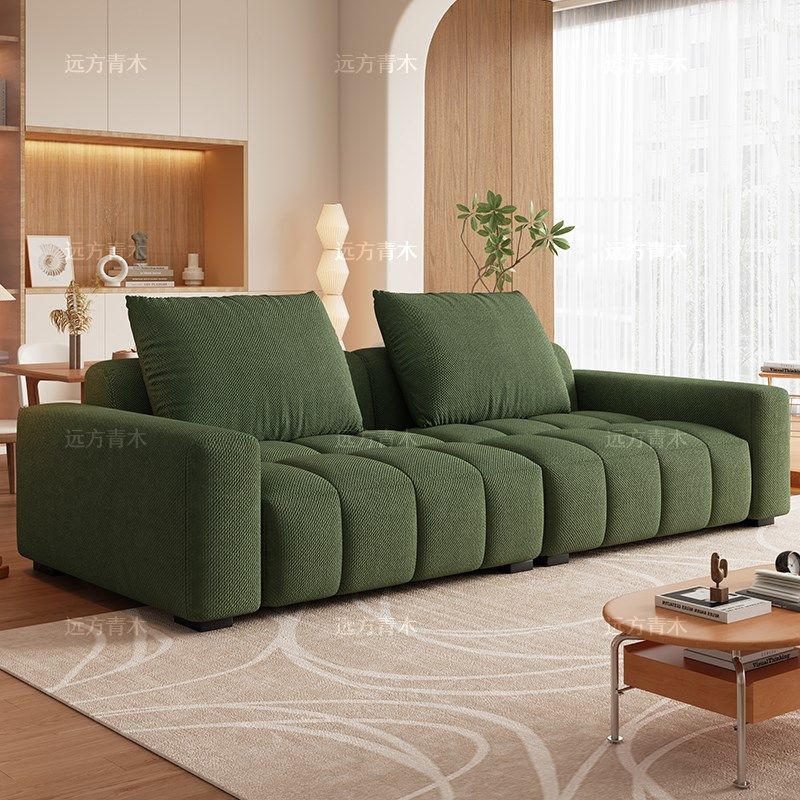 奶油风泡芙钢琴键麻布沙发现代简约客厅公寓民宿小户型棉花糖沙发,住宅家具,布艺沙发,淘宝优惠券,粉丝福利购,淘宝优惠卷