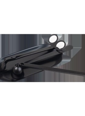 香薰工具装蜡烛点火器四件充电哑光烛钩灭烛罩烛芯剪托盘烛台