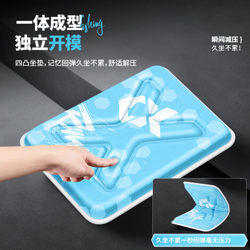垂弦钓箱坐垫高弹PU皮加厚加大垫子防水透气防屁股痛坐垫钓箱专用