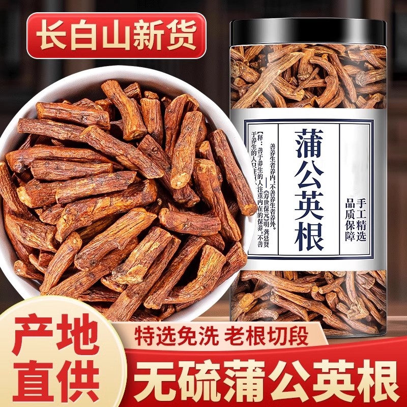 野生蒲公英根500g中药材正品旗舰店蒲公英根另售菊苣根泡茶泡水