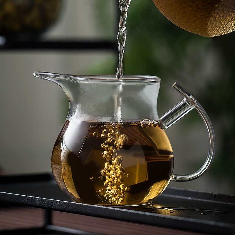 玻璃公道杯 公杯茶漏套装加厚耐热大号茶海分茶器功夫 茶具配件