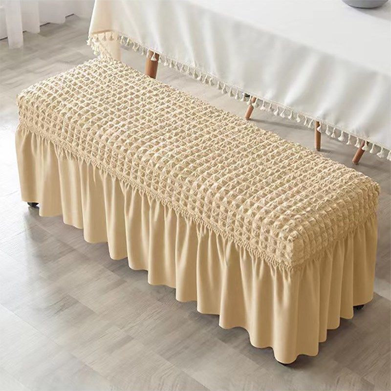 弹力泡泡格长条凳子套罩裙摆全包换鞋凳套子床尾凳防尘罩钢琴凳罩,居家布艺,椅套/椅垫,淘宝优惠券,粉丝福利购,淘宝优惠卷