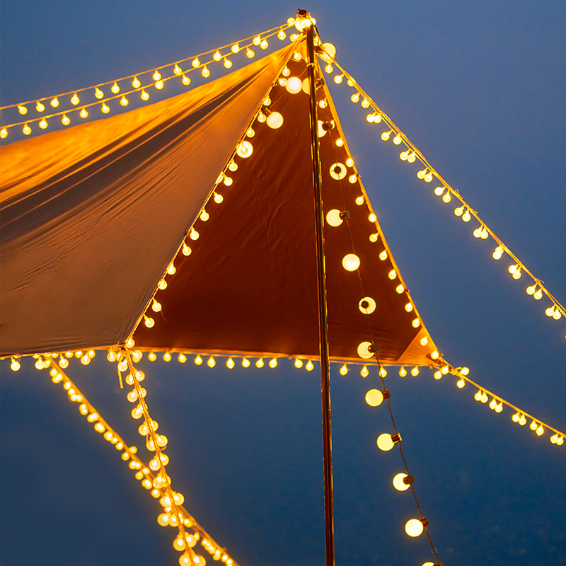 led小彩灯闪灯串灯满天星星灯户外露营帐篷天幕氛围灯摆摊装饰灯