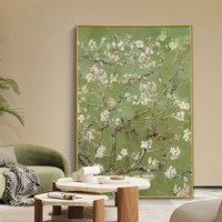 梵高玄關裝飾畫世界名畫手繪大芬村油畫進門入戶掛畫客廳落地壁畫