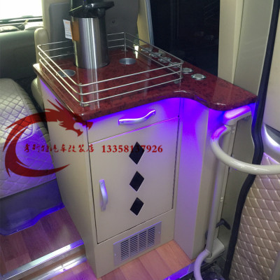 考配件斯特车载专用冰箱饮水机新款储物柜V6宇通T7宝斯通雨伞架