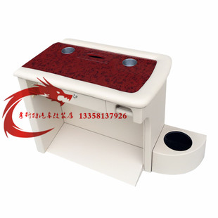 改装活动柯斯达考斯特客车中巴车仿考宇通T7海狮U型面办公桌桌