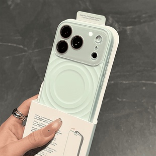 ins风适用苹果17promax手机壳iPhone16ProMax新款15大视窗17波漾magsafe磁吸14男女13情侣12防摔ProMax保护套