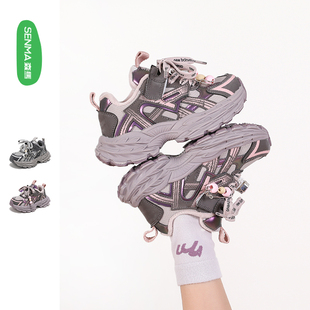 森马童鞋女童加绒加厚运动鞋2025新款秋冬季二棉鞋男童保暖老爹鞋