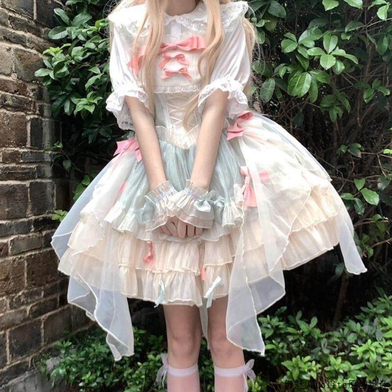 伊新款上市优质魅儿原创设计jsklolita仙气公主连衣裙生日礼服