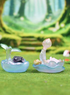 小红书热卖生机盎然能量水晶盲盒创意潮玩桌面摆件装饰品厂家