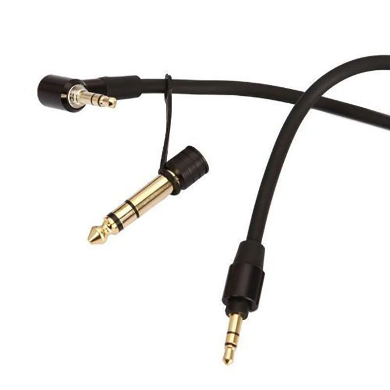 3.5转6.5弹簧音频线6.35两用吉他音箱手机伴奏声卡电话伸缩连接线