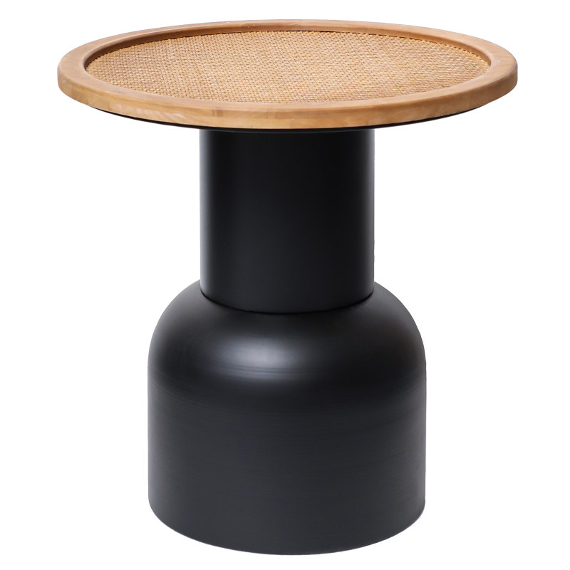 复古风艺术家居沙发边几实木藤面创意茶几床头铁艺小圆桌民宿装饰,住宅家具,茶几,淘宝优惠券,粉丝福利购,淘宝优惠卷