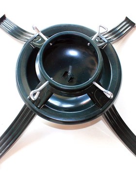 真树用 大中小号 绿色铁艺圣诞树底座 金属真树圆盘支架 树脚配件