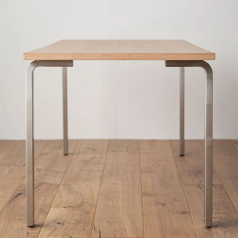 中古风餐桌家用小户型客厅厨房饭桌简约不锈钢腿桌子办公桌电脑桌