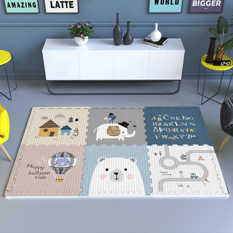 无毒无味XPE泡沫拼接地垫儿童爬爬垫卡通防滑防摔垫子宝宝爬行垫