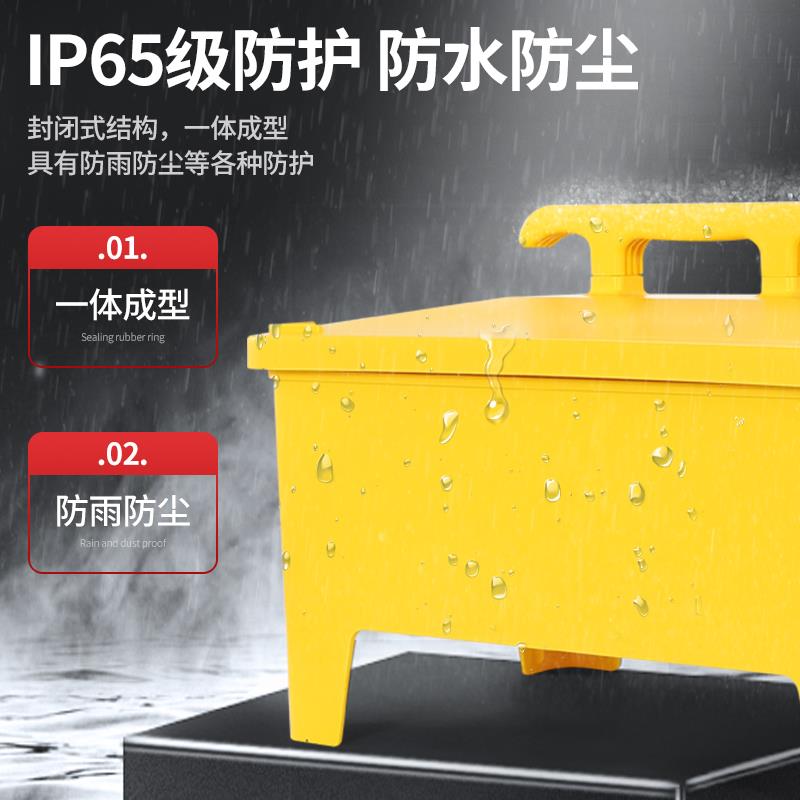 36回路室外防水工业插座箱手提式移动电箱检修箱工地临时用配电箱