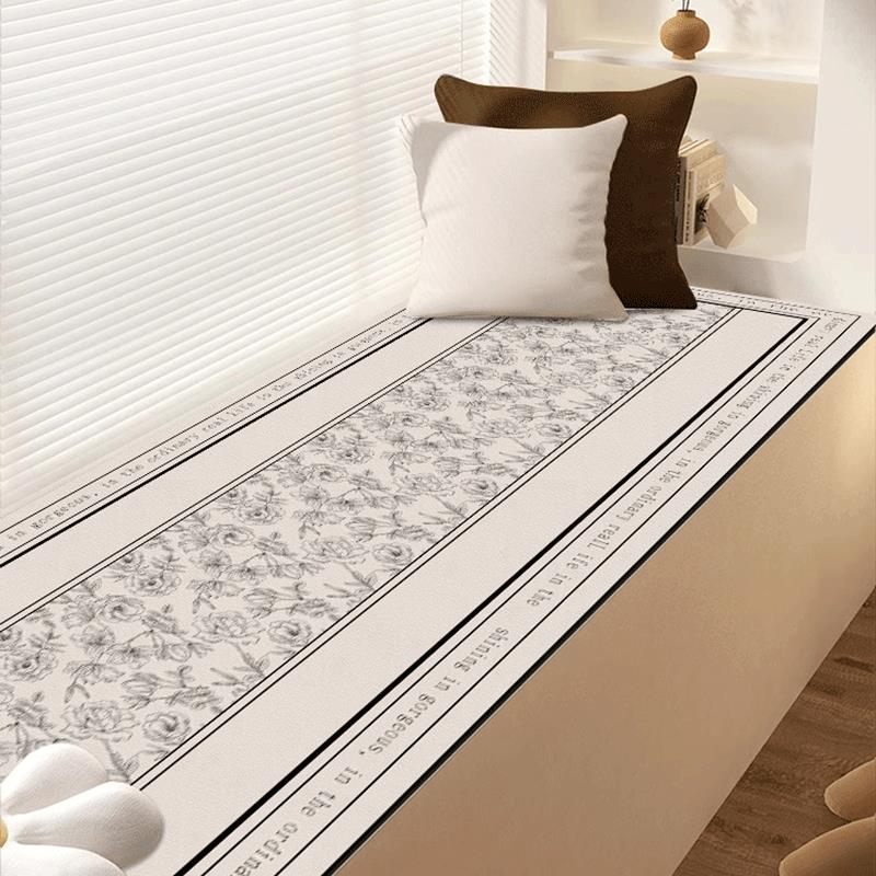 飘窗垫子四季通用皮革防水免洗可擦洗裁剪窗台垫夏季阳台坐垫定做