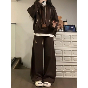 学院风运动服套装女春秋日系卫衣学生韩版宽松显瘦休闲两件套时尚
