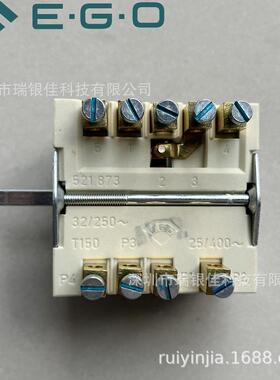 进口德国EGO六档扒炉开关三相400V6档电灶火力调节43.27232.000
