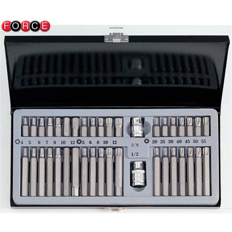 FORCE40件星批组套组合工具批头套筒扳手汽保工具梅花内六角