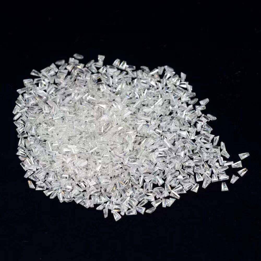 梯方形莫桑石裸钻D色小方形梯方尺寸齐全大量现货供应