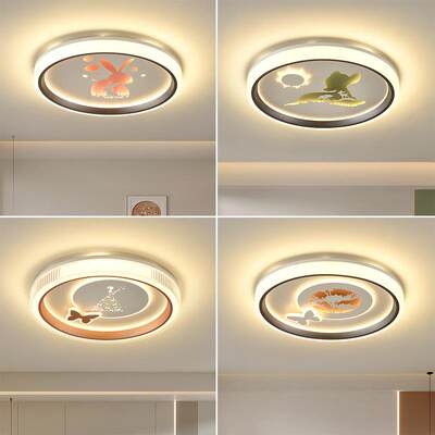 现代简约LED吸顶灯北欧创意个性日式清新卧室书房灯房间客厅灯具