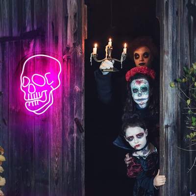 LED发光骷髅头霓虹灯live nudes 篮球霓虹灯发光舌头灯