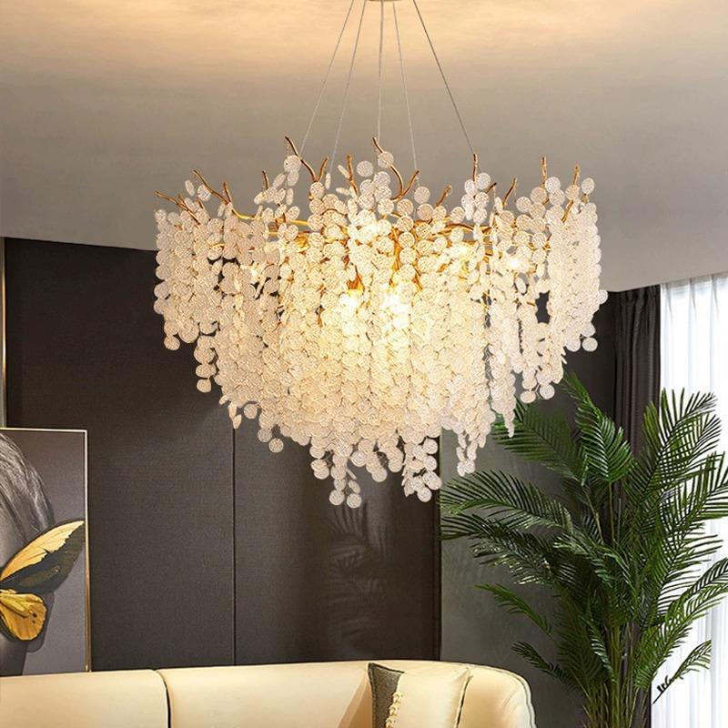 后现代简约枝形吊灯创意客厅吊灯意式轻奢水晶主卧室房间餐厅灯具
