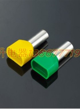 TE2510 1000/包 紫铜 接线端子 冷压端头 双线管形预绝缘端头