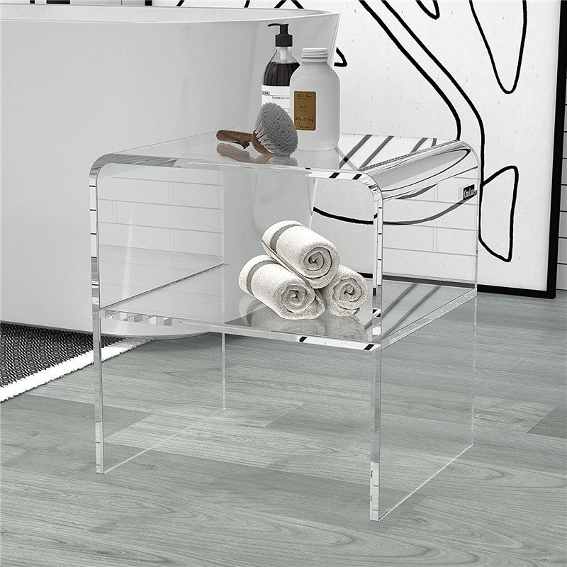 亚克力桌子落地透明家居装饰床头柜茶几简约家居家具用品