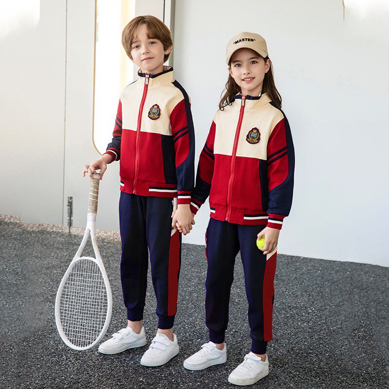 班服小学生春秋装幼儿园园服儿童棒球服校服套装运动英伦风三件套