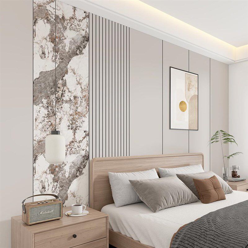 仿大理石岩板墙贴面板立体自粘贴纸防水防潮墙纸电视背景墙高级感