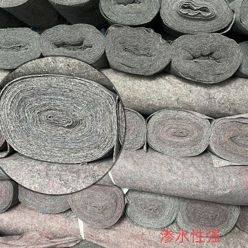 土工布工程布毛毡大棚保温棉家具包装毯公路混凝土养护保湿黑心棉