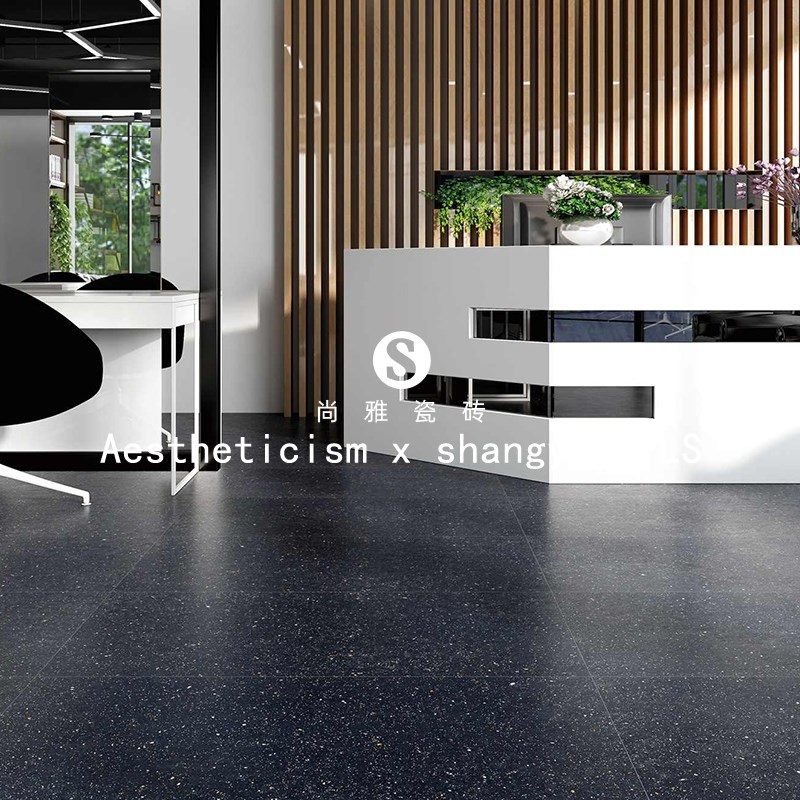 哑光彩色水磨石瓷砖客厅餐厅仿古砖服装店商铺卫生间地砖600x1200