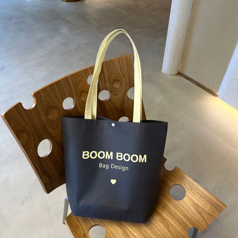 高档肩背服装店无纺布手提袋环保袋定制购物袋礼品袋带暗扣设计