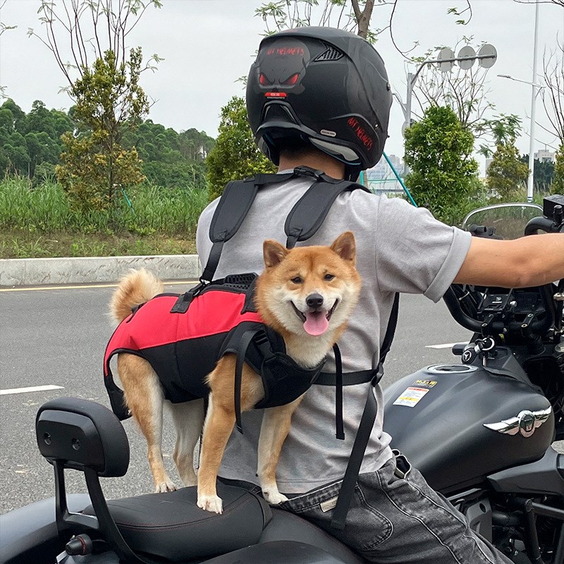 狗背包宠物胸前背包多功能狗狗双肩背包中小型犬骑行包前后可背