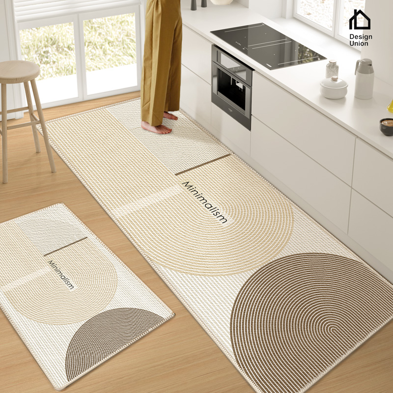 厨房地垫防滑抗污吸油吸水垫门口耐脏脚垫家用免洗可擦地毯可裁剪
