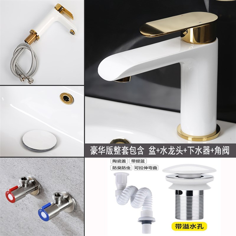 立柱式阳台洗手盆一体陶瓷立柱盆落地圆形洗手台卫生间立式洗脸盆
