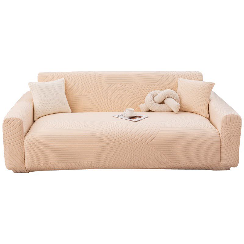 沙发套罩全包万能套奶油系懒人简约双人沙发换新防滑保护套可定制