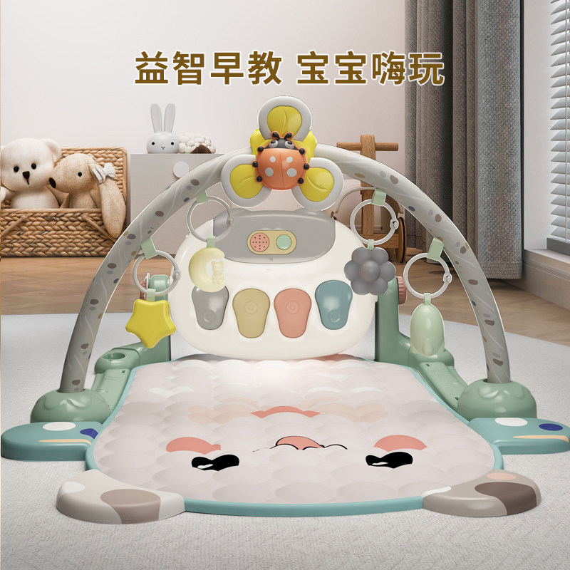 婴儿脚踏钢琴健身架器新生幼儿躺着玩的玩具0一1岁宝宝3-6月礼物