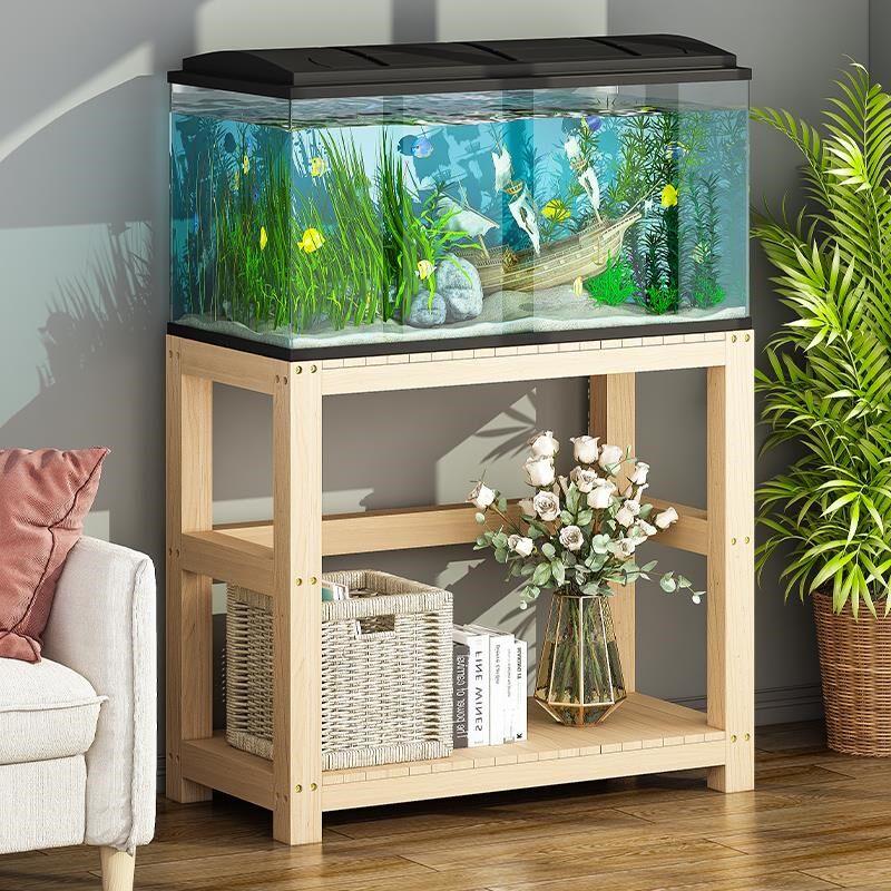 鱼缸架子鱼缸专用柜底柜底座中小型实木水簇箱底架托架可定制桌子