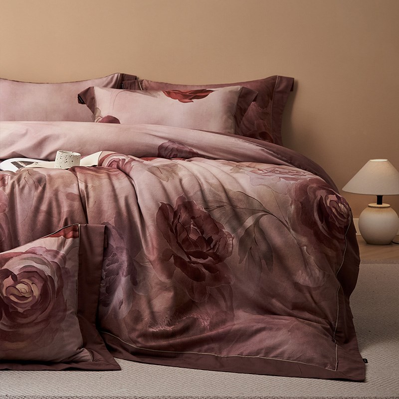 美式花卉加厚100S全棉磨毛床单四件套纯棉印花被套秋冬季床上用品