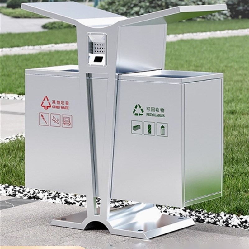 户外垃圾桶不锈钢大号环卫分类垃圾箱室外街道公园小区商用果皮箱