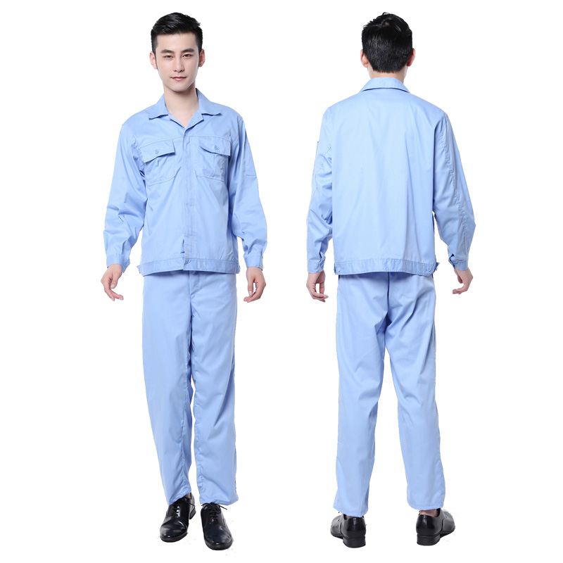 劳保服保洁电焊工工作服t恤定制印logo套装男夏季薄款耐磨长袖